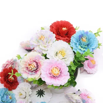 

10/20/50pcs Silk Gradient Flower Artificial Rose Head Wedding Party Home Decor DIY Craft Bridal Bouquet Thanksgiving Gift Flower