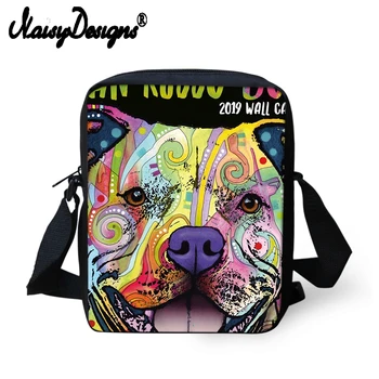 

Greyhound Bulldog Women Messenger Bags Mini 3D Animal Pug Dog Art Print Female Shoulder Bag Lady Crossbody Drop Shipping