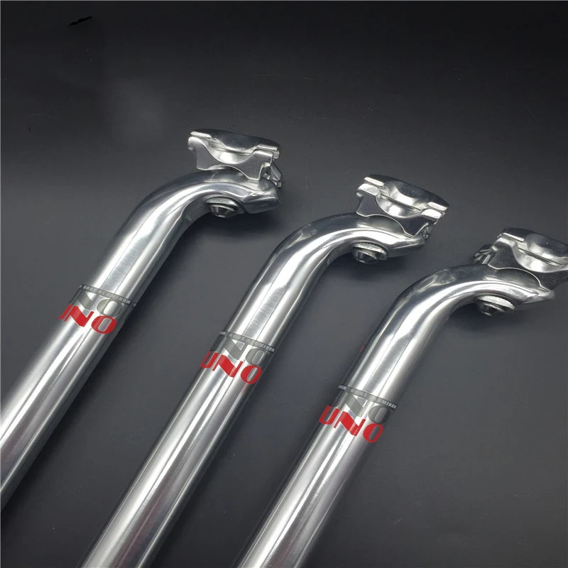 UNO Alloy Road Bike MTB Seatpost 27.2 30.9 31.6mm 350mm Backward Offset Classic Silverin