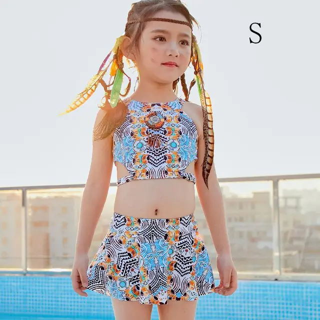 2Pcs/set Kids Swimming Customes Baby Girls Set Swimwear Summer Beach