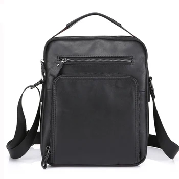 

Genuine Leather Men Bag Men Messenger Bags Top-handle Leather Handbag Small Shoulder Bags Mens Crossbody Bag Small Flap