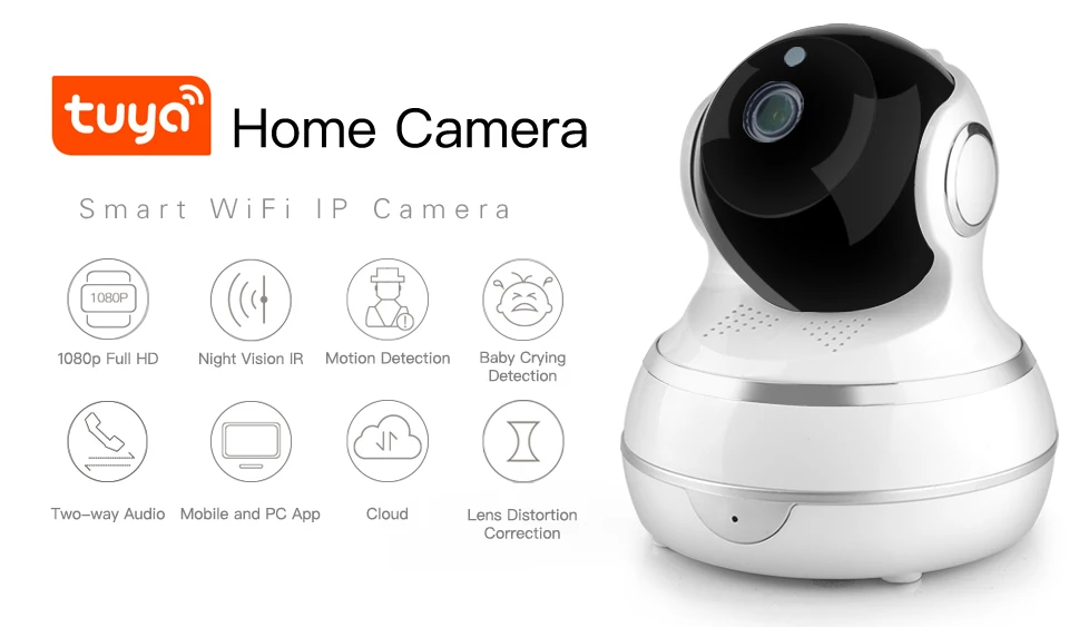 Lonsonho Смарт Wifi IP камера беспроводная домашняя безопасность 1080P 2MP двухсторонний аудио детектор движения ИК ночного видения Tuya Smart Life APP