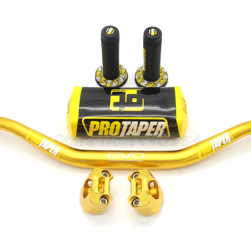 Manillar de motocicleta de 28 MM barras de grasa + empuñaduras almohadilla de barra protectora para bicicleta de tierra SUZUKI DRZ400 RMZ450 RMZ250 - 4
