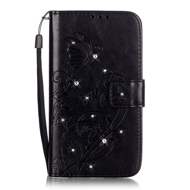 Шикарный чехол-книжка из искусственной кожи с бабочкой для samsung Galaxy A3 A5 A3000 A300F A5000 A500F чехлы для телефонов+ ремешок