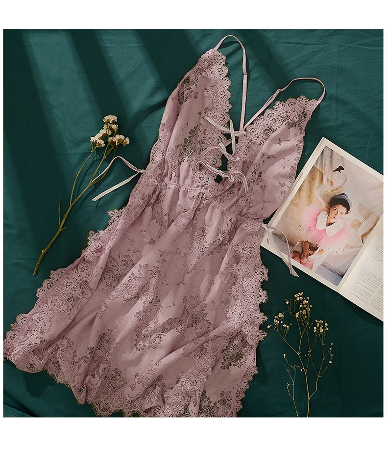 lace strap nightwear