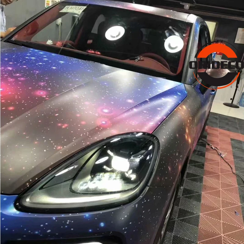 Starry Sky Vinyl Wrap Galaxy Painting Car Body Film 8