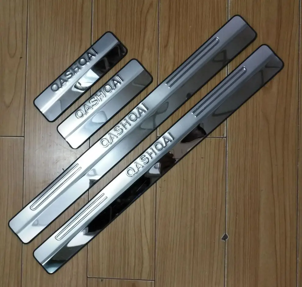 

Car Styling Side Door Sill Protector Threshold Scuff Plate Welcome Pedals Covers Trims For Nissan Qashqai 2009-2019 J10 J11