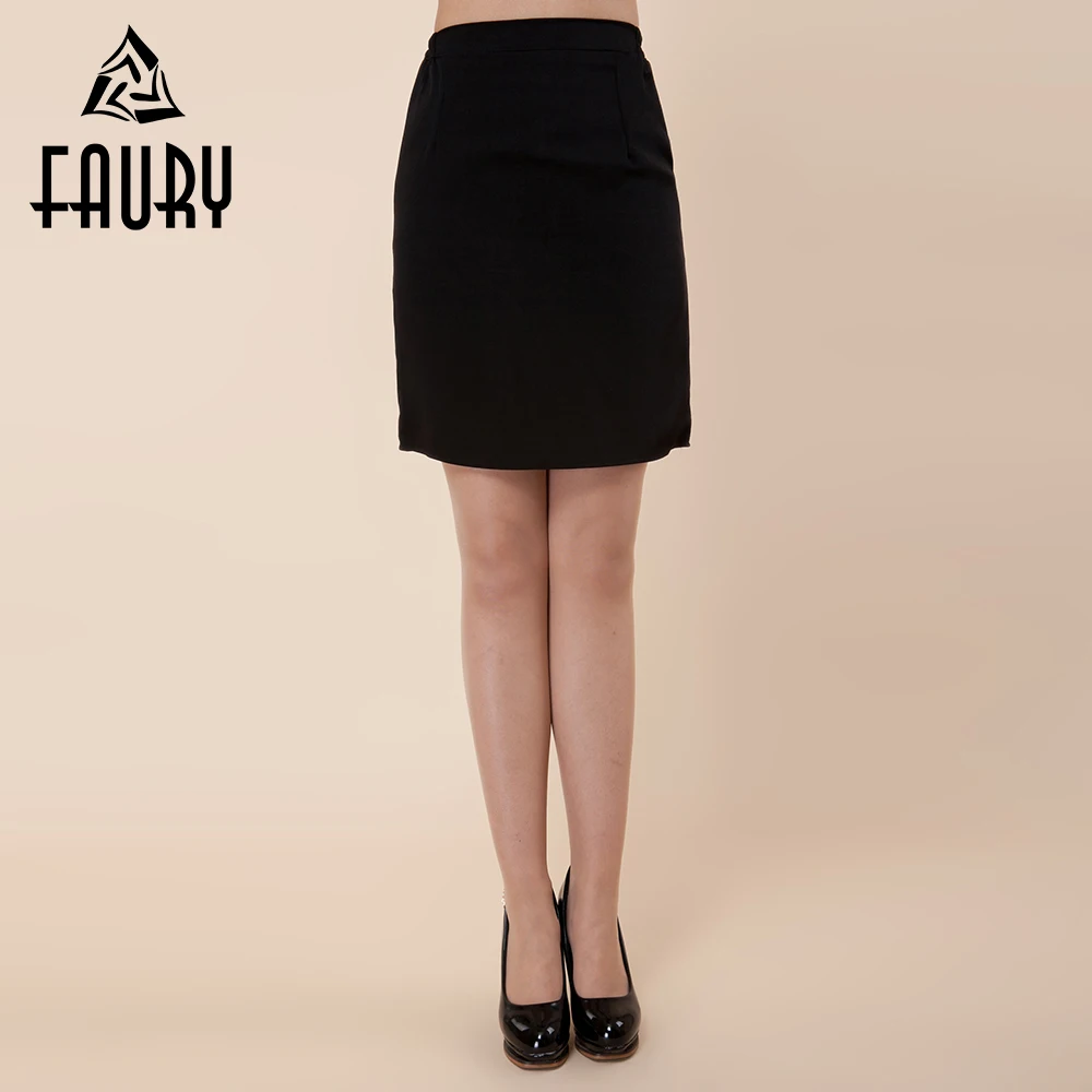 Women Black Sexy Short Skirt Work Wear Waitress Restaurant Hotel Food