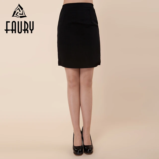 Women Black Sexy Short Skirt Work Wear Waitress Restaurant Hotel Food