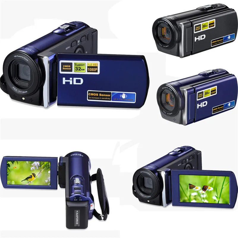 

HDV-601S 1080P 16MP Digital Camera DV Video Recorder Mini DV Camcorder with 3.0 TFT LCD Display 16x Digital Zoom