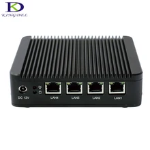 Металлический корпус micro компьютер Win7 с 4 * lan 2 * USB Intel Celeron J1900 Quad Core 2.0-2.42 ГГц 8 г Оперативная память N10