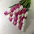 31PCS/LOT PU Mini Tulip Flower Real Touch Wedding Flower Bouquet Artificial Silk Flowers For Home Party Decoration 12