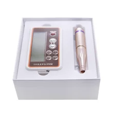 Цифровая интеллектуальная машина для тату, электропитание, комплект с винтом и иглой, Перманентный макияж, карандаш для бровей, губ, микроблейдинг, швейцарский мотор, набор