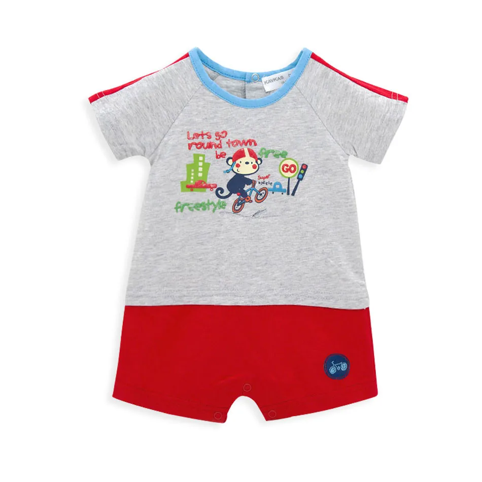 PY1090 Bobo choses/Летняя одежда для маленьких мальчиков комбинезон короткий рукав Хлопковая Одежда для маленьких мальчиков на возраст от 0 до 24 месяцев, комбинезон для новорожденных, для девочек детские Костюмы - Цвет: PY1090