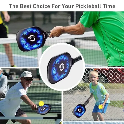 Абсолютно Новая высококачественная ракетка и ракетка Pickleball из графитового углеродного волокна для лица, ракетка Pickleball для спорта на открытом воздухе и в помещении