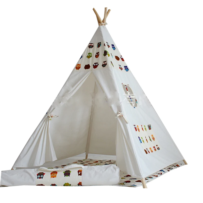 Детская кровать, палатка teepee белый игровой домик детская игровая палатка теплый дом