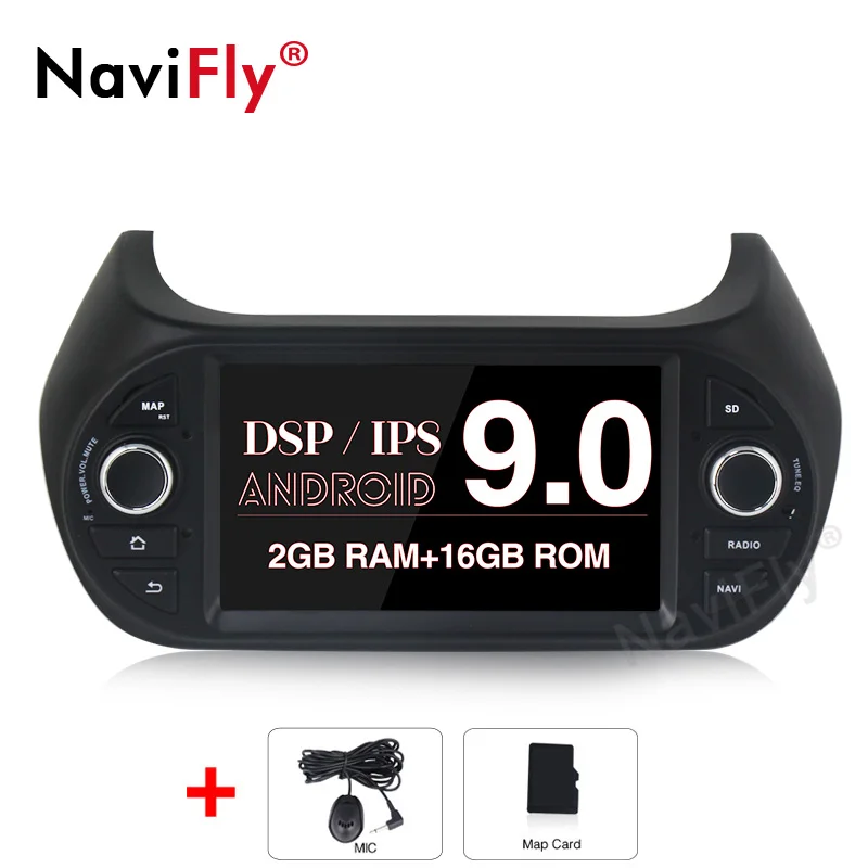 Ips DSP HD Автомобильный мультимедийный плеер gps Android 9,0 Автомагнитола 1Din DVD для FIAT/Fiorino/Qubo/Citroen/Nemo/peugeot/Bipper - Цвет: car gps