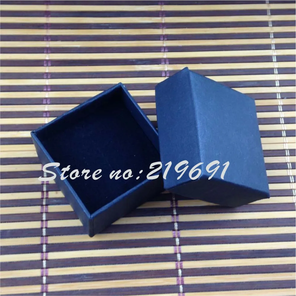 Оптовая продажа 24 шт./лот коробка для колец из крафт бумаги/коробка