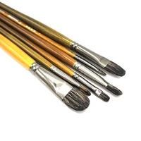 High-Grade Ferret Badger Professional Acrylic Hair Paint Brush Set Paintbrushes Artist For Chinese Art Oil Painting Supplies