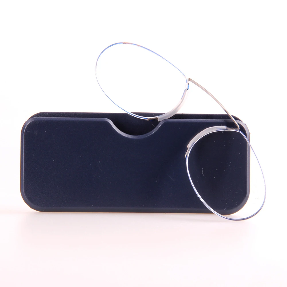 Унисекс портативные очки для чтения+ 150/+ 200/+ 250 HC покрытие для чтения дальнозоркости рецепт бескаркасная носовая клипса