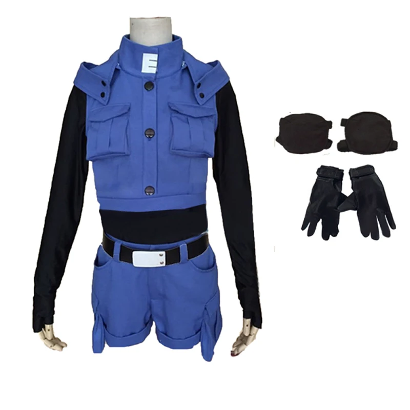 

Assassination Classroom Ansatsu Kyoushitsu Kaede Kayano Blue Battle Suit Uniform Cosplay Costume Full Set