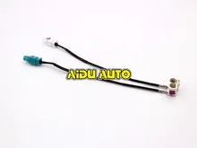 vw Radio FAKRA Antenna Radio Adapter 2 in 2 - MFD -> RCD RNS 510 Diversity fakra z female right angle to two dual fakra z male conversion radio fakra extension cable antenna adapter for vw