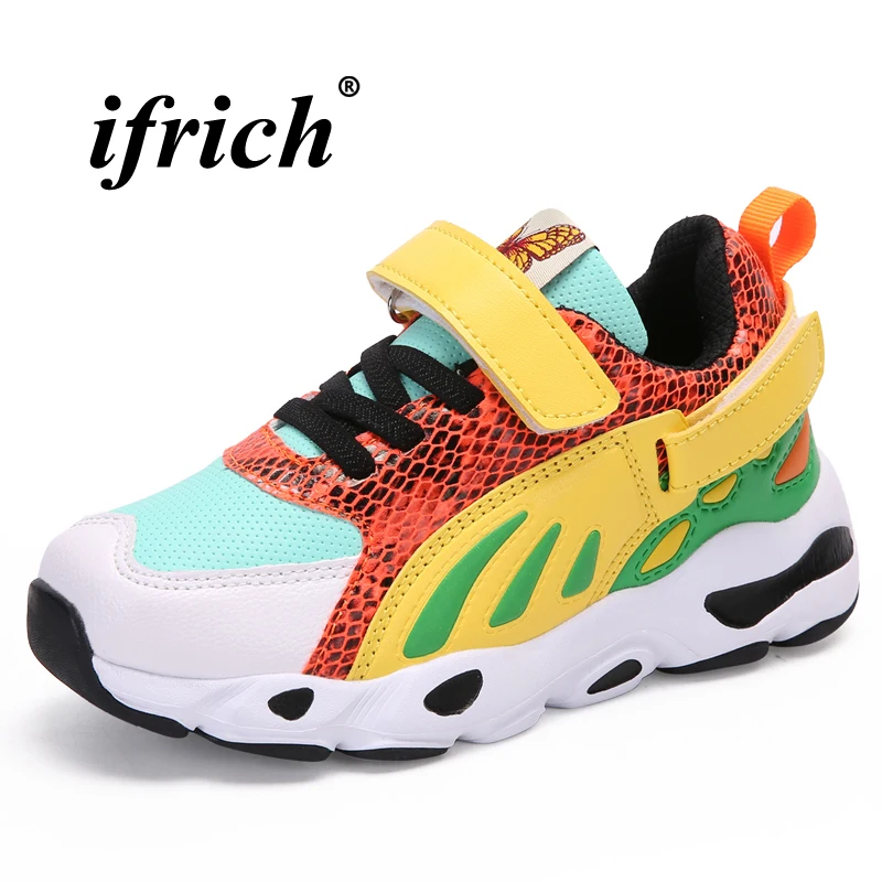

Children Running Shoes Black White Kids Boys Brand Trainers Autumn Winter School Shoes for Girls Rubber Bottom Sport Shoes
