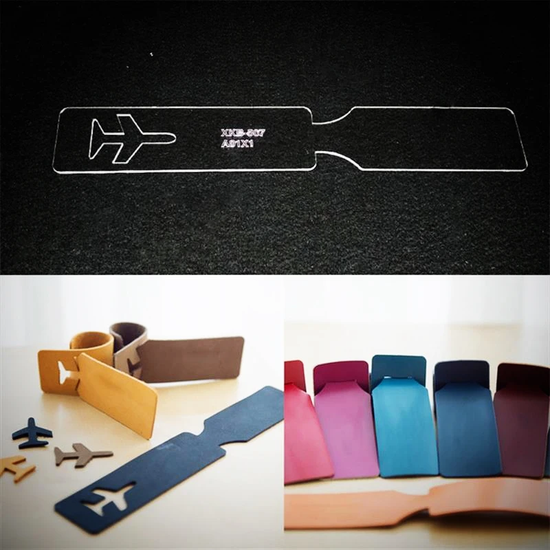 1 шт. ручная бирка для багажа акриловый шаблон кожаный узор сделай сам хобби