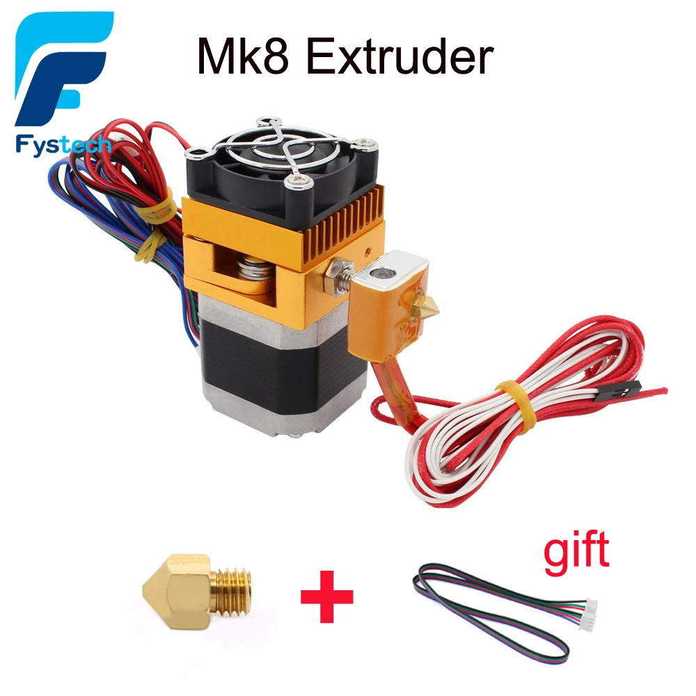 3D Printer Head MK8 Extruder J head Hotend Nozzle 0 4mm Feed Inlet Diameter 1 75