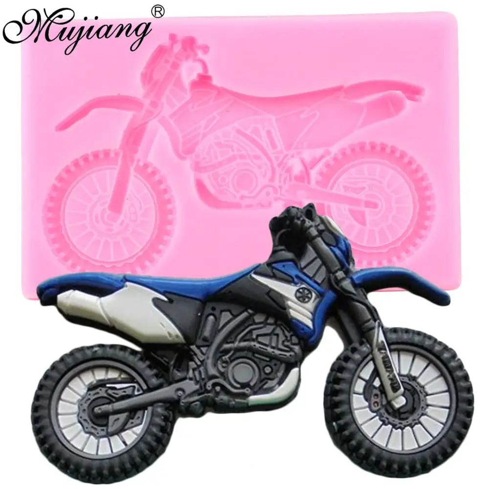 Силиконовые 3D формы для мотоцикла Yamaha детские инструменты украшения торта из
