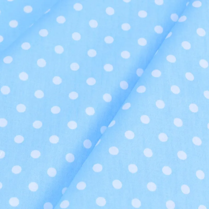 Хлопок саржевая ткань зеленый розовый серый синий камле белый горошек 6 мм ткань для DIY кроватки постельные принадлежности подушки пэчворк Декор ручной работы