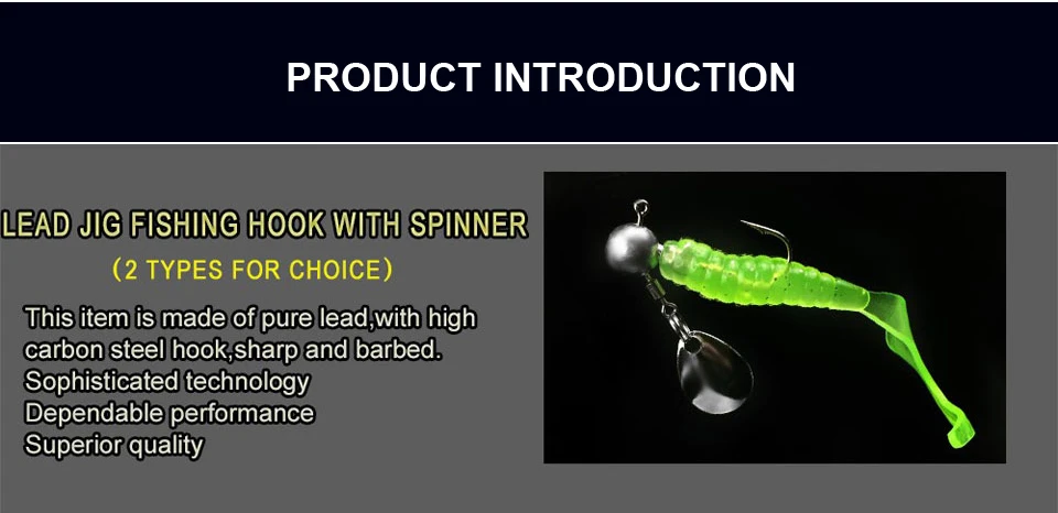 5 шт./лот, качественная остроконечная свинцовая головка, крючок 2 г/4 г, приманка для рыболовного крючка для мягкой приманки с ложкой, Спиннер, рыболовная приманка
