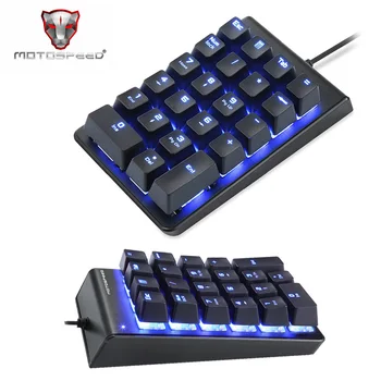 

Motospeed OUTEMU Red Switch Mechanical Numeric Keypad USB Mini Numpad for Laptop Numerical Key Pad Wired LED Backlit Keyboard