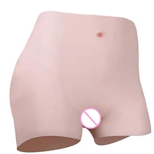 KOOMIHO Silicone Realistic Increase Hip Boxer Crossdresser Enhancer Ass Pussy Underwear Shaper Hip Up Transgender Drag Queen 4G