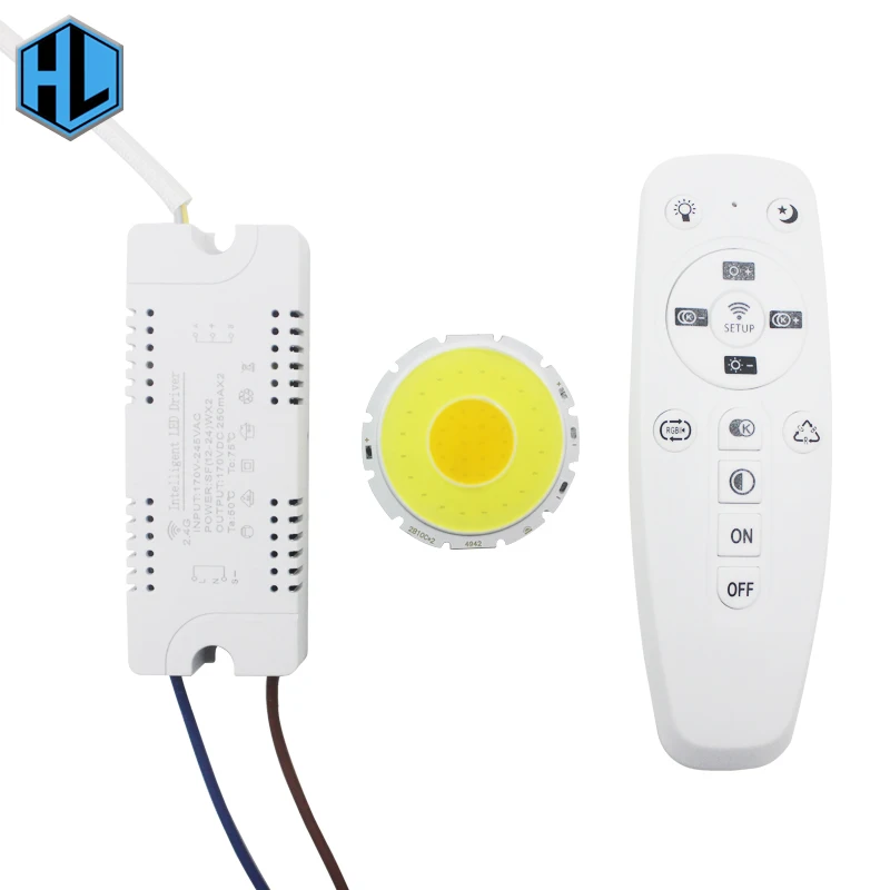 

10W LED Three-color Temperature COB Bulb Conversion Cold/Warm Natural White with Smart LED Drive Transformer Remote Control