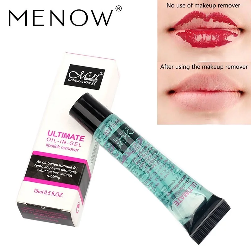 Menow Brand 1 Pcs Makeup remover oil 15ml lipstick remover oil even