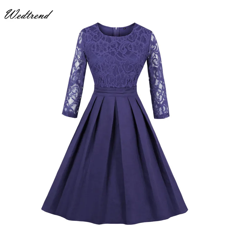 Wedtrend 2019 темно синее коктейльное платье элегантное кружевное вечернее на