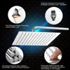 16 Inch Large Square Rain Shower Head Stainless Steel High Pressure Shower Head Polished Finish Ultrathin Bathroom Accessories 2