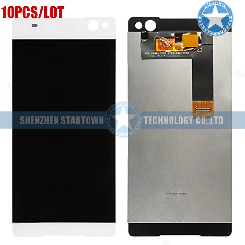

10pcs/lot White Replacement LCD Display Touch Screen Digitizer Assembly for Sony Xperia C5 Ultra E5506 E5533 E5563 E5553