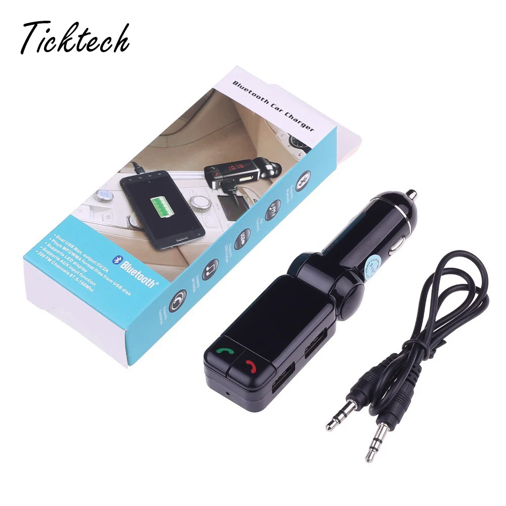 50PCS/Lot Car Bluetooth MP3 Audio Player handfree BC06 Cars Kit FM Transmitter USB Charger For iPhone 5 6S Android Free Shipping audio-player : image 50PCS/Lot Car Bluetooth MP3 Audio Player handfree BC06 Cars Kit FM Transmitter USB Charger For iPhone 5 6S Android Free Shipping audio-player