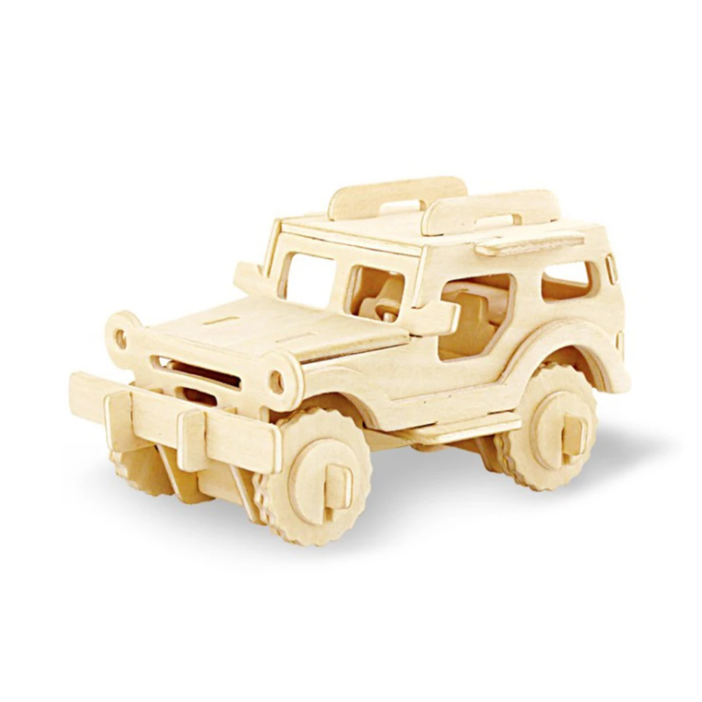 

Wooden Simulation Car Assembly Model 3D Car Block Educational Toy Gift for Kids