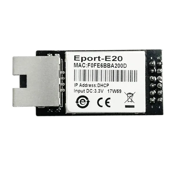 CE ANDDEAR Eport-E20 избыточный ttl и Ethernet Модем integrado DHCP 3,3 В TCP IP Telnet Wi Fi модули Высокое скорость