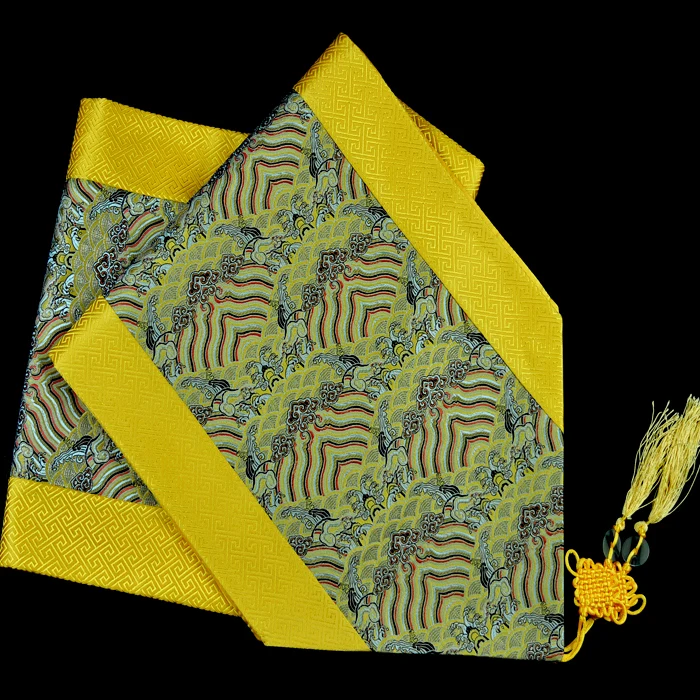 Thick Jacquard Patchwork Chinese knot Table Runner High End Silk Brocade Rectangle Coffee Table Cloth Dining Table Pads Thick Jacquard Patchwork Chinese knot Table Runner High End Silk Brocade Rectangle Coffee Table Cloth Dining Table Pads