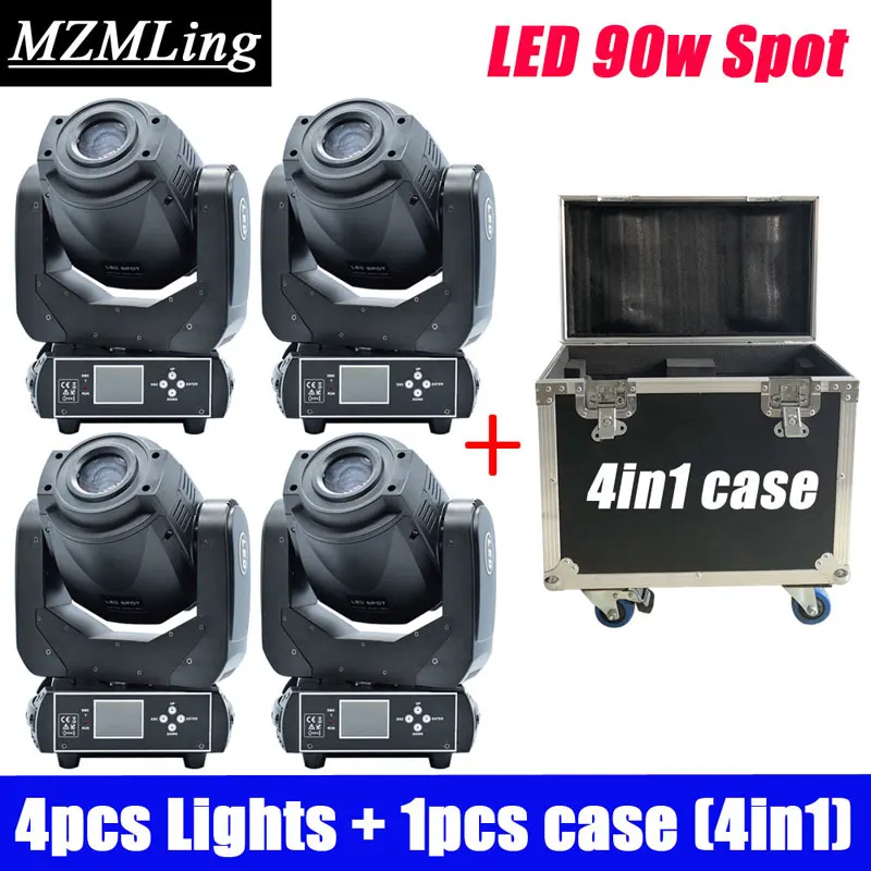 

LED 90w RGBW Spot Light DMX512 Static Gobo + Dynamic Gobo Moving Head Light DJ /Bar /Party /Show /Stage Light LED Stage Machine