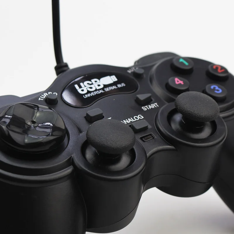 Игровой Проводной USB джойстик Sovawin с вибрацией геймпад многофункциональный