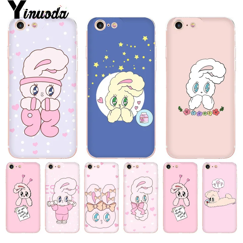 Yinuoda для iphone 7 6 X Чехол розовый корейский chuu esther kim чехол телефона с кроликом iPhone 8 6S
