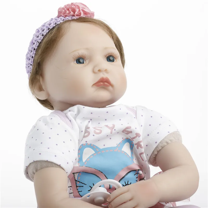 SanyDoll см 22 дюймов 55 см силиконовая кукла реборн, Реалистичная кукла реборн красивая кукла мальчик и девочка подарок на день рождения