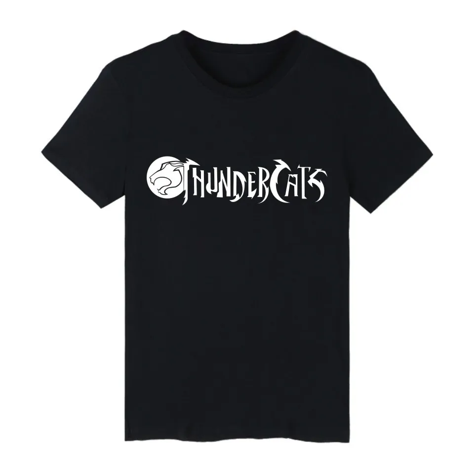 LUCKYFRIDAYF THUNDERCATS эмблема мультяшная хлопковая Футболка мужская повседневная футболка с коротким рукавом и футболка мужская хип-хоп футболка на заказ