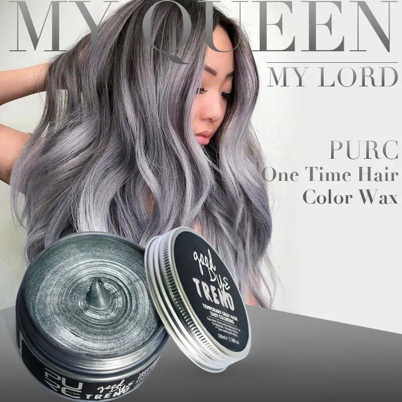 PURC Good Dye Trend Gray Color One Time Wash Hai Color ...
