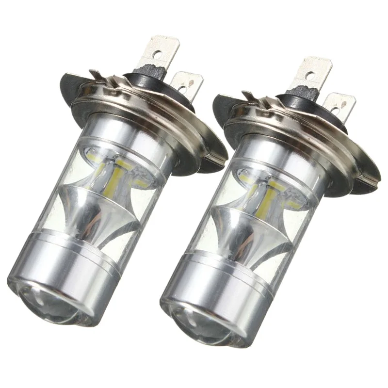 2x H7 2323 SMD 12 Samsung LED 60W Высокая мощность Автомобильные противотуманные фары для